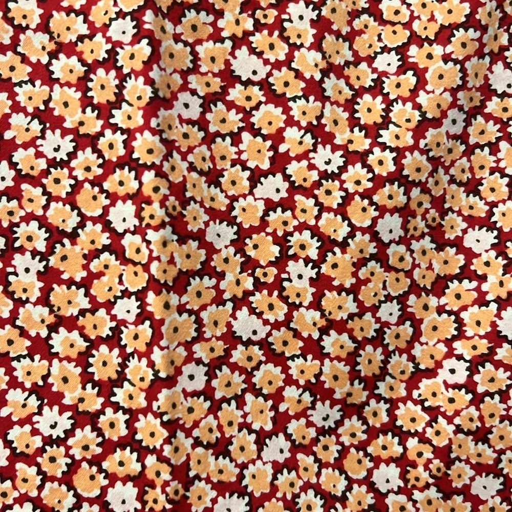 Fairway & Greene Cotton Floral Red Skort size 6 - Picture 3 of 10